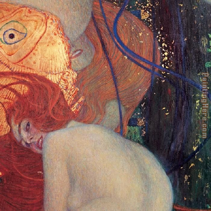Goldfish (detail) painting - Gustav Klimt Goldfish (detail) art painting